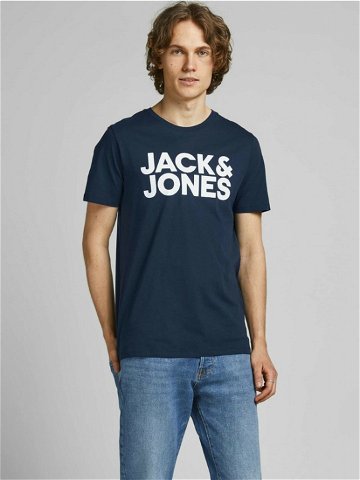 Jack & Jones Corp Triko Modrá