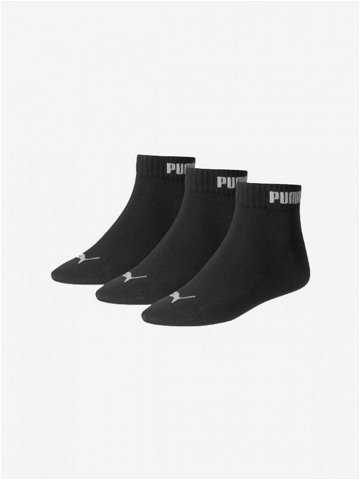 Puma Ponožky 3 páry Černá
