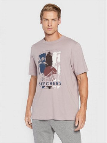 Skechers T-Shirt Endeavour MTS338 Fialová Regular Fit