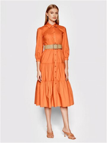 Liu Jo Košilové šaty WA2401 T4883 Oranžová Regular Fit