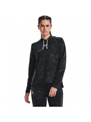 Under Armour Rival Terry Print Hoodie Black
