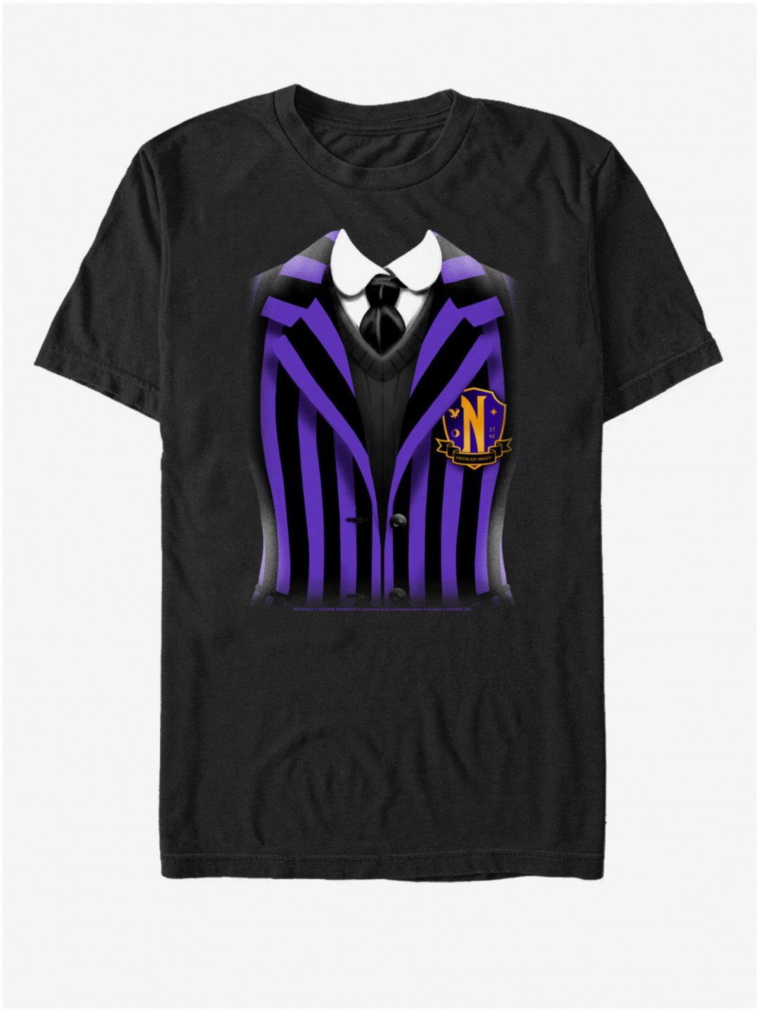 Černé unisex tričko MGM Nevermore Uniform