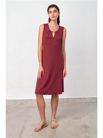 Vamp – Pohodlné dámské šaty Syrah 18489 – Vamp red syrah 3xl