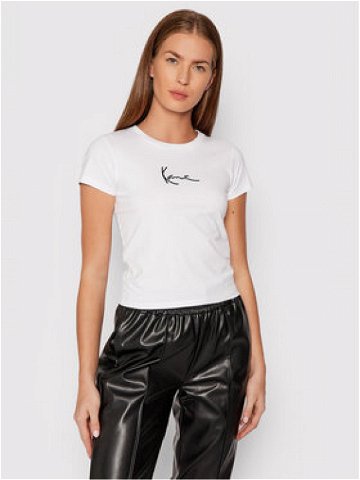 Karl Kani T-Shirt Small Signature 6138529 Bílá Regular Fit