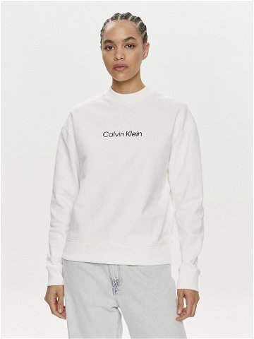 Calvin Klein Mikina Hero Logo K20K205450 Bílá Regular Fit