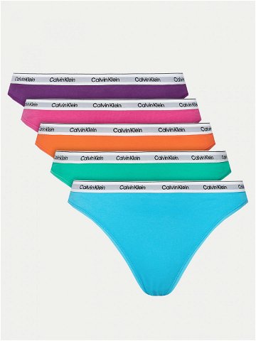 Calvin Klein Underwear Set 5 kusů klasických kalhotek 000QD5208E Barevná