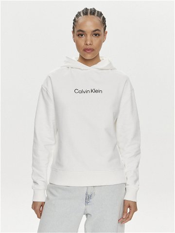 Calvin Klein Mikina Hero Logo K20K205449 Bílá Regular Fit