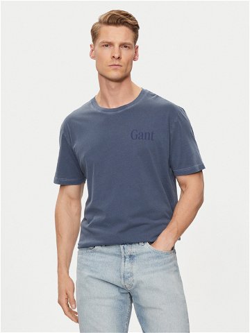 Gant T-Shirt Sunfaded 2013018 Modrá Regular Fit