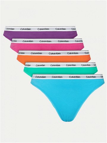 Calvin Klein Underwear Set 5 kusů klasických kalhotek 000QD5221E Barevná
