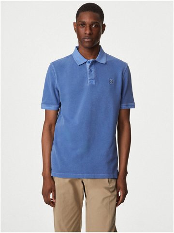 Modré pánské polo tričko Marks & Spencer