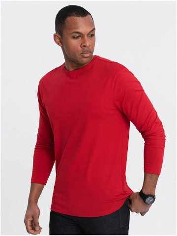 Červené pánské basic tričko Ombre Clothing