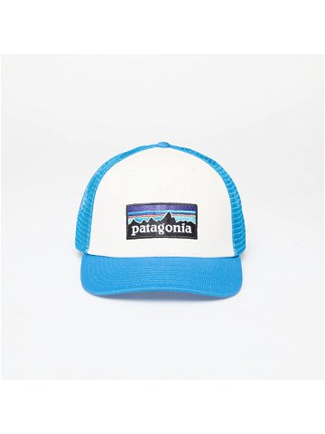 Patagonia P-6 Logo Trucker Hat White Vessel Blue