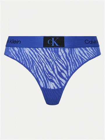 Calvin Klein Underwear Kalhotky string 000QF7378E Modrá