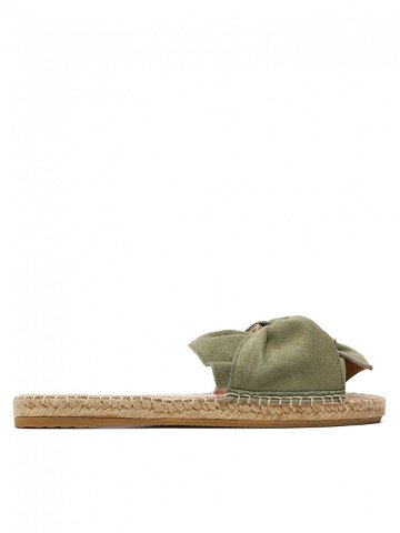 Manebi Espadrilky Hamptons Sandals With Knot W 0 1 JK Zelená