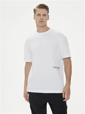 Calvin Klein T-Shirt Off Placement K10K113102 Bílá Regular Fit