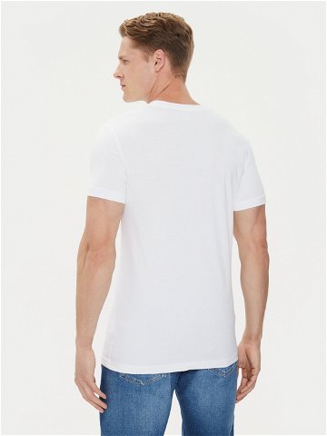 Calvin Klein Jeans T-Shirt Outline Monologo J30J325678 Bílá Slim Fit