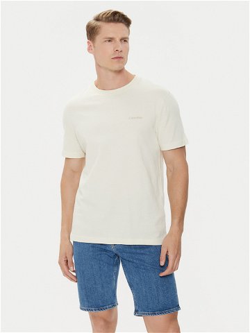 Calvin Klein T-Shirt Enlarged Back Logo K10K113106 Béžová Regular Fit