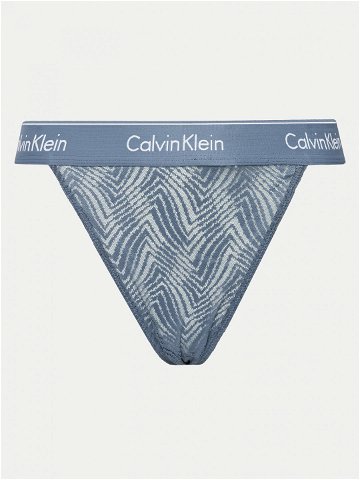 Calvin Klein Underwear Kalhotky string 000QF7714E Modrá