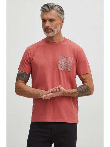Bavlněné tričko Medicine fialová barva s potiskem