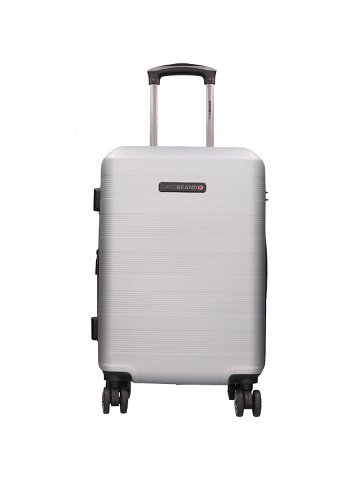 Cestovní kufr Swissbrand Lucel L – stříbrná