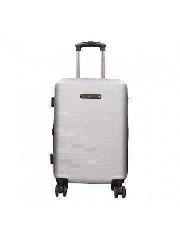 Cestovní kufr Swissbrand Lucel S – stříbrná