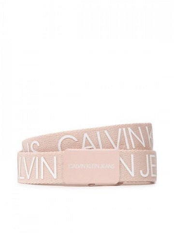 Calvin Klein Dětský pásek Logo Ck Belt IU0IU00316 Růžová