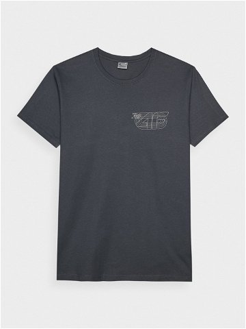 Pánské tričko regular s potiskem – šedé