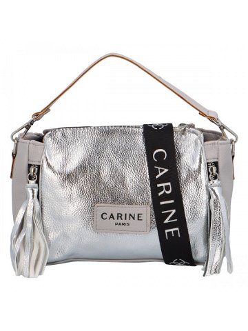 Dámská crossbody kabelka stříbrno šedá – Carine Tervela