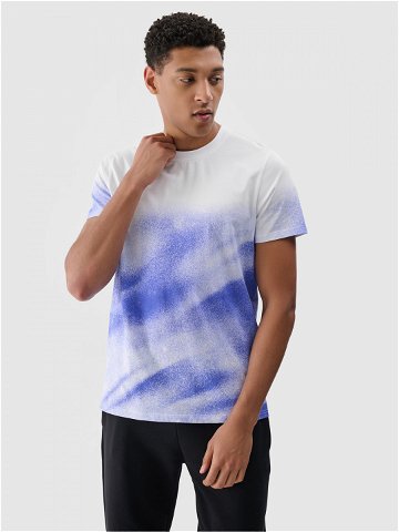 Pánské tričko regular s potiskem – kobaltové