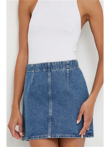 Džínová sukně Calvin Klein Jeans mini áčková J20J222482