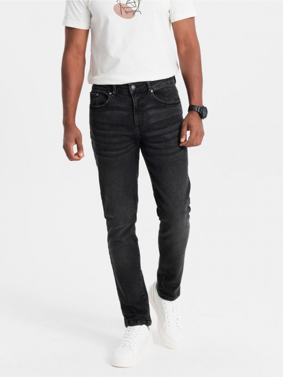 Ombre Clothing Jeans Černá