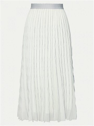 Tatuum Plisovaná sukně Loko T2409 175 Bílá Regular Fit