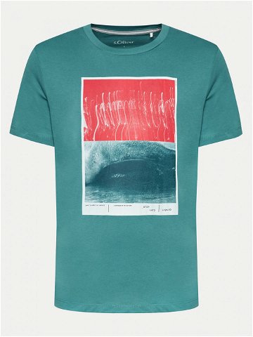 S Oliver T-Shirt 2143954 Modrá Regular Fit