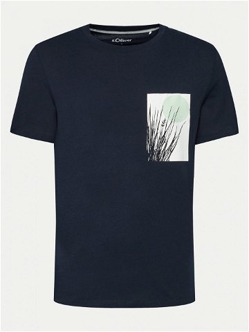 S Oliver T-Shirt 2143915 Tmavomodrá Regular Fit