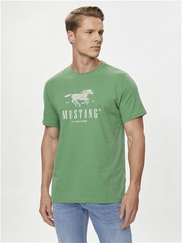 Mustang T-Shirt Austin 1015069 Zelená Regular Fit