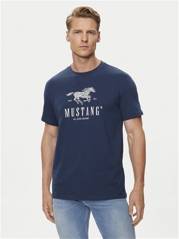 Mustang T-Shirt Austin 1015069 Tmavomodrá Regular Fit