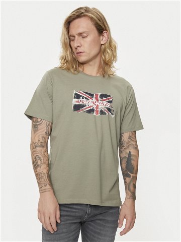 Pepe Jeans T-Shirt Clag PM509384 Zelená Regular Fit