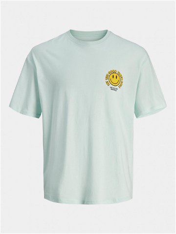Jack & Jones T-Shirt Jorfrutti 12256926 Modrá Wide Fit