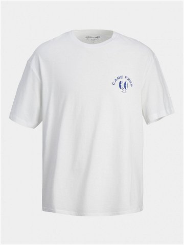 Jack & Jones T-Shirt Jorfrutti 12256926 Bílá Wide Fit