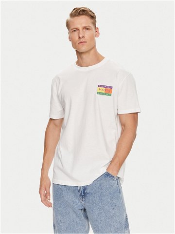 Tommy Jeans T-Shirt Summer Flag DM0DM19171 Bílá Regular Fit