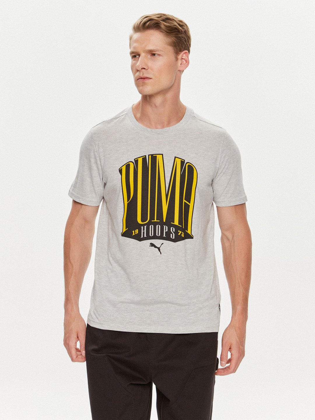 Puma T-Shirt TSA 624819 Šedá Regular Fit