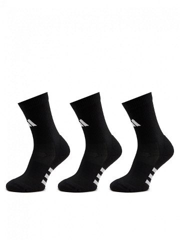 Adidas Sada 3 párů vysokých ponožek unisex Performance Cushioned IC9521 Černá