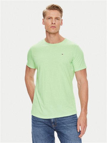 Tommy Jeans T-Shirt Jaspe DM0DM09586 Zelená Slim Fit