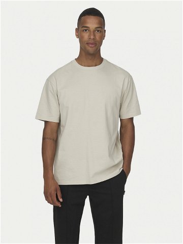 Only & Sons T-Shirt Fred 22022532 Béžová Relaxed Fit