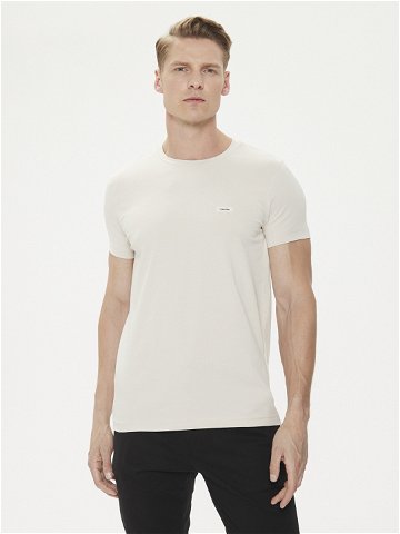 Calvin Klein T-Shirt K10K112724 Béžová Slim Fit