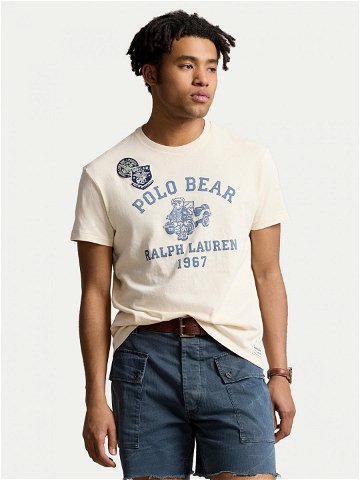 Polo Ralph Lauren T-Shirt 710934710001 Bílá Classic Fit