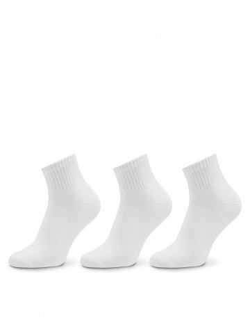 Vans Sada 3 párů dámských nízkých ponožek Classic Ankle VN000FV7WHT1 Bílá