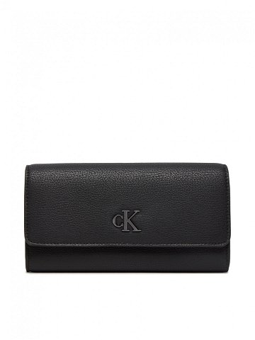 Calvin Klein Jeans Velká dámská peněženka Minimal Monogram Long K60K612267 Černá