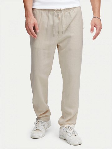 Solid Kalhoty z materiálu 21107170 Béžová Regular Fit