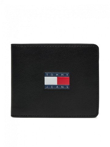 Tommy Jeans Velká pánská peněženka Tjm Archive Leather Cc Wallet AM0AM12440 Černá